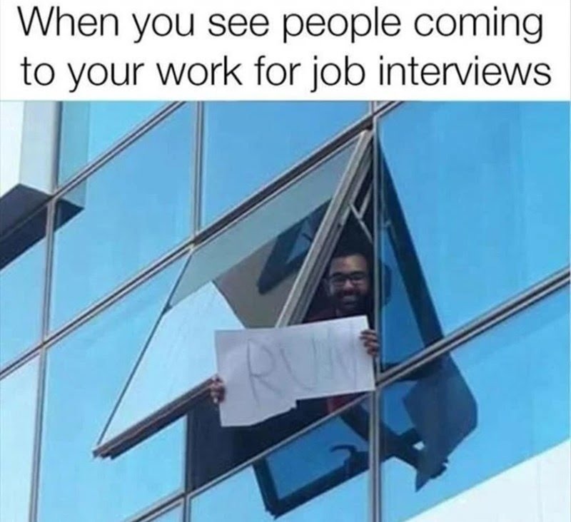 Good people at a bad job - meme