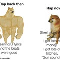 Rap back then vs Rap now