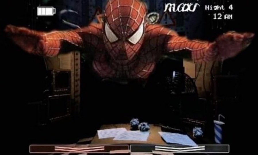Five Nights at Spiderman!!!11!1!1 - meme