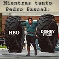Pedro Pascal carrilieando HBO y Disney Plus