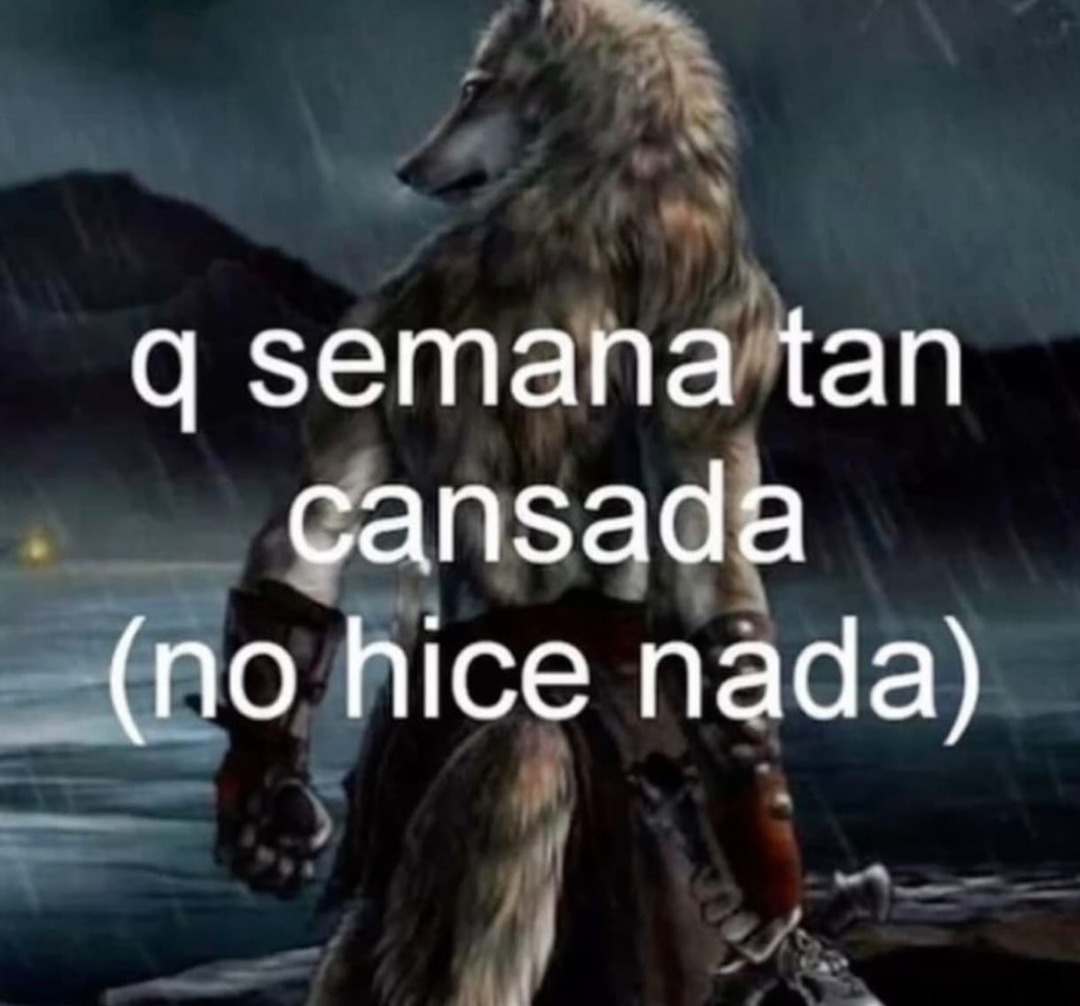 que semana  más dura - meme