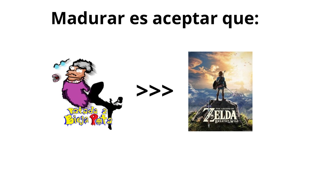 Patada a vieja puta - meme