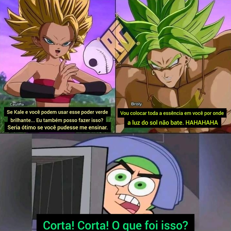 Caulifla vs Broly - meme