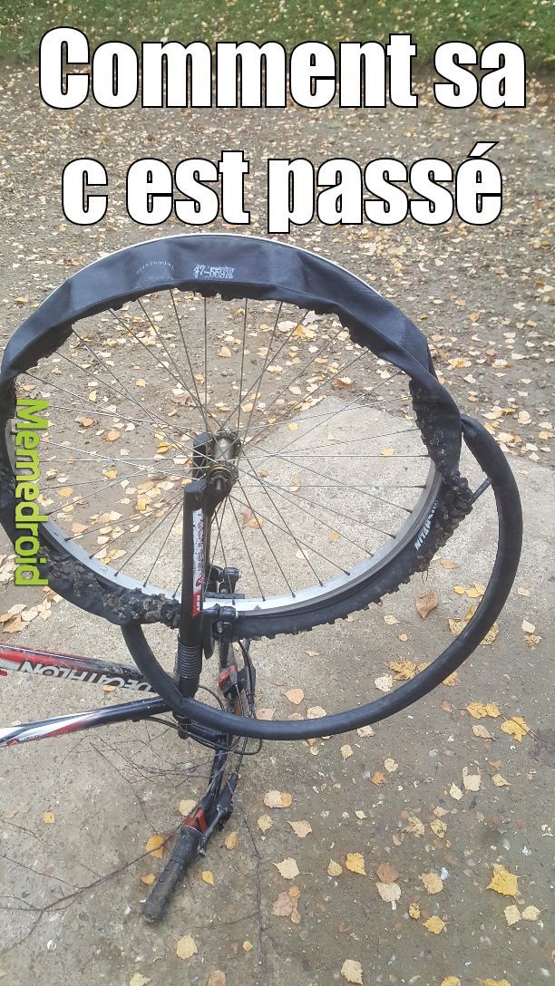 Pauvre vélo - meme