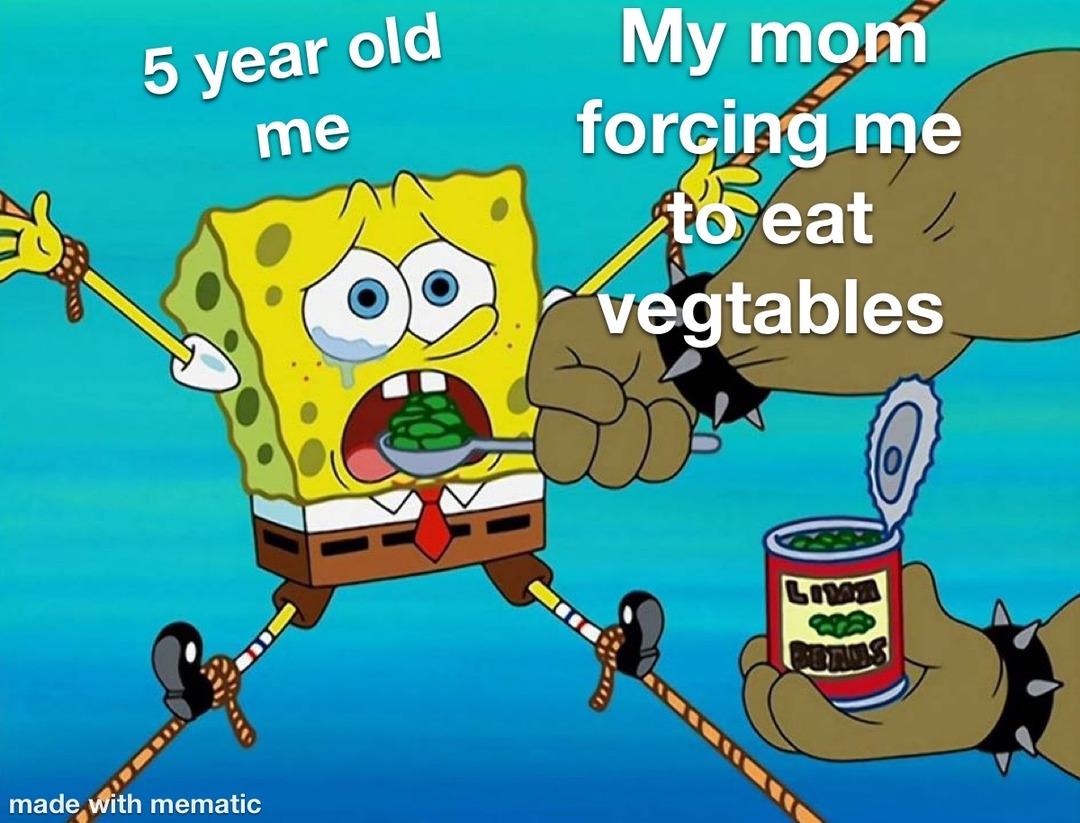 eat ur vegetables - meme