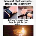 Introverts with stress bracelets