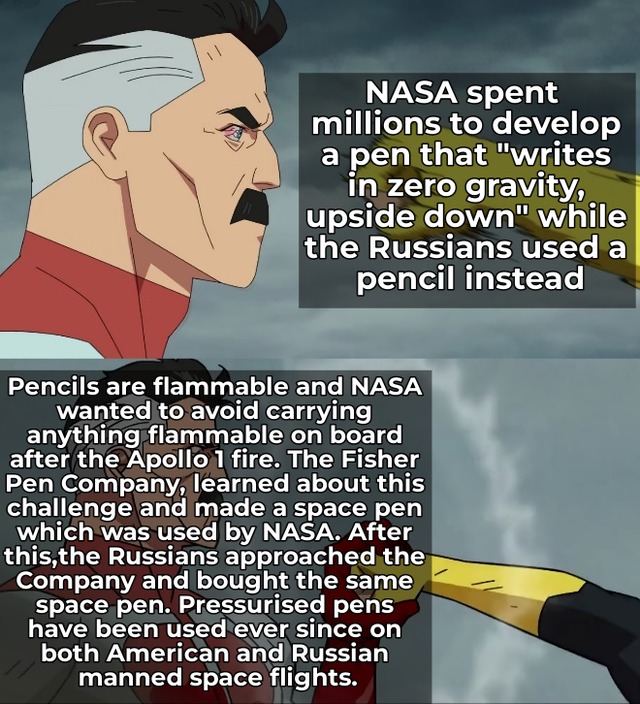 The truth about the Russian pencil - meme