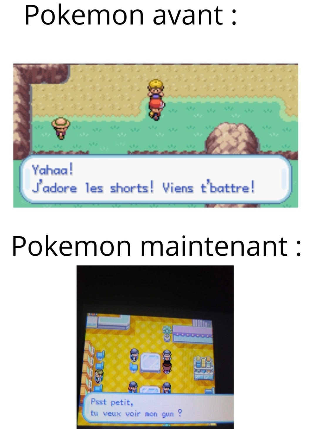 Ça a changé Pokemon. - meme