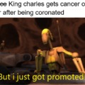 King Charles gets cancer meme