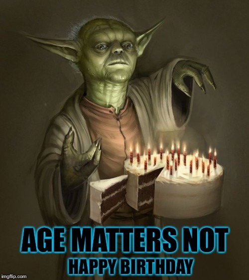 Yoda happy birthday meme