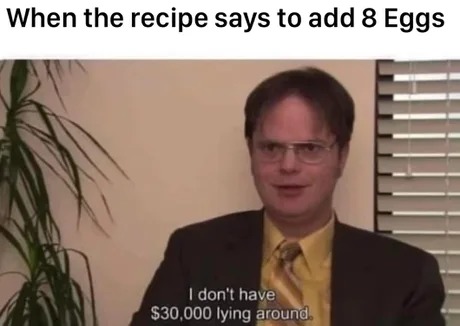 Add 8 eggs - meme