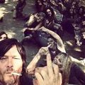 The zombies are eating every human in sight? But first let me take a selfie!