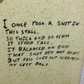 Finest in toilet poetry