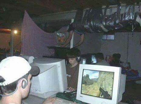 When the LAN party doesnt have enough space but your whole squad is there - meme