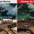 Chinese air force video showing a simulated bombing attack against US military base backfired after netizens realized that it contained footage from Hollywood