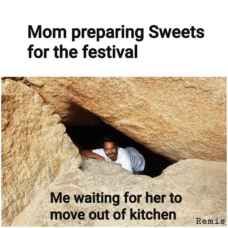 Me during festivals - meme