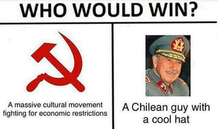 Pinochet did nothing wrong - meme