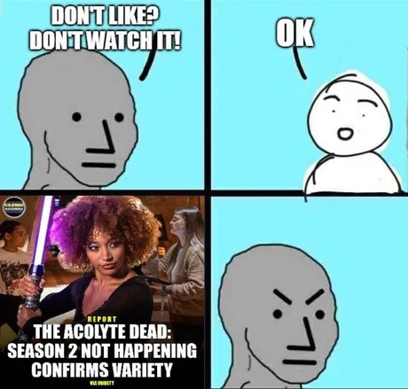 The Acolyte dead - meme