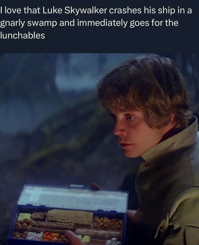 Be Luke, don't sweat the little things in life - meme