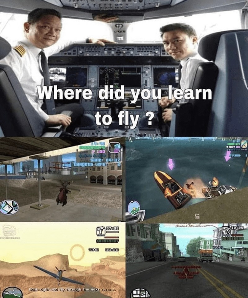 Flight School - meme
