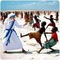 Imagen IA Madre Teresa combate pobreza