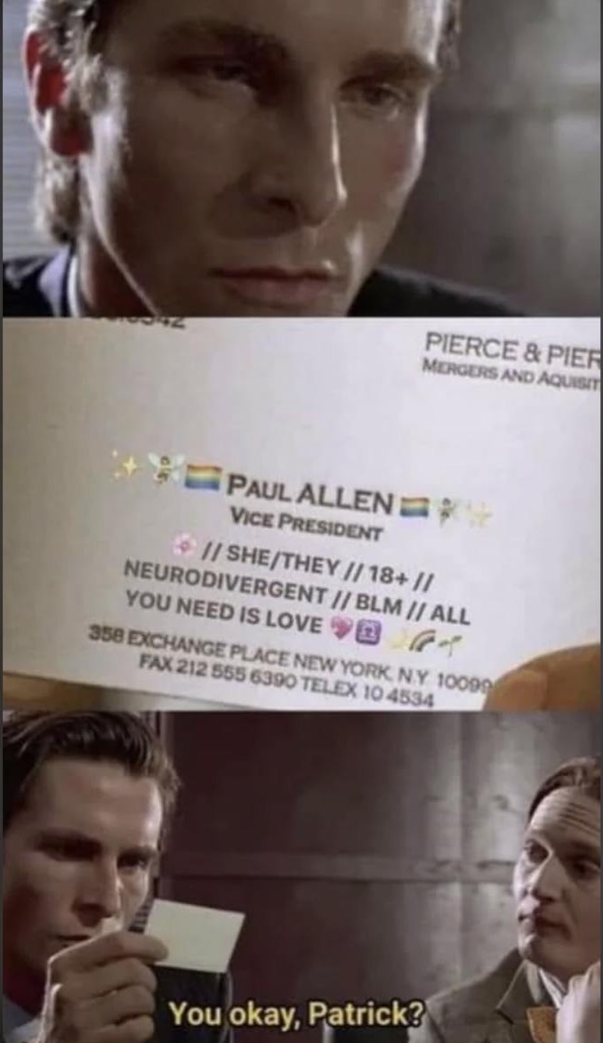 Drops the card - meme