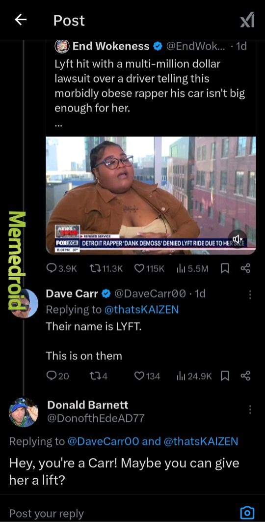 Is it uncouth to post their names? Cuz it makes the joke... - meme