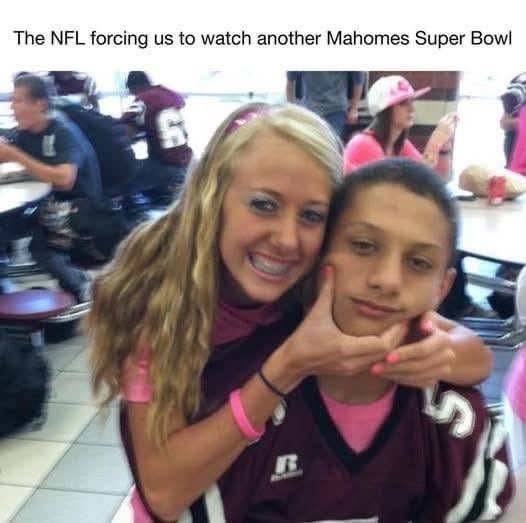 Patrick Mahomes Super Bowl 2025 meme