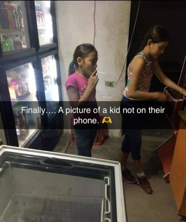 ﻿Finally _ Apicture of a kid not on their phone.
