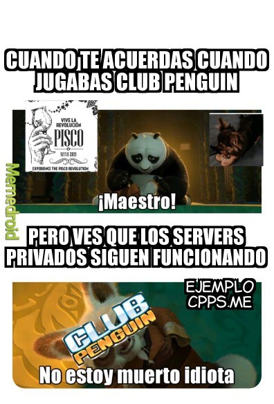 El meme se fue a jugar club penguin(Día del pisco en Chile)