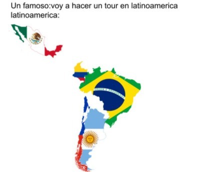 Mejor asi, para que los e-celebs zoomers newgens no gasten dinero ni tiempo haciendo un tour en este continente de mierda cfff - meme