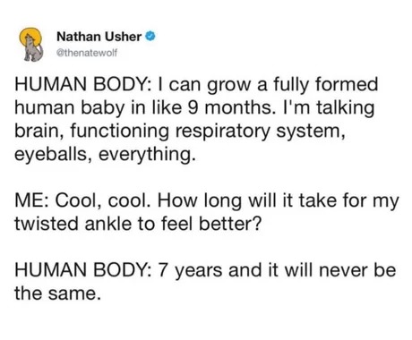 the human body is weird - meme