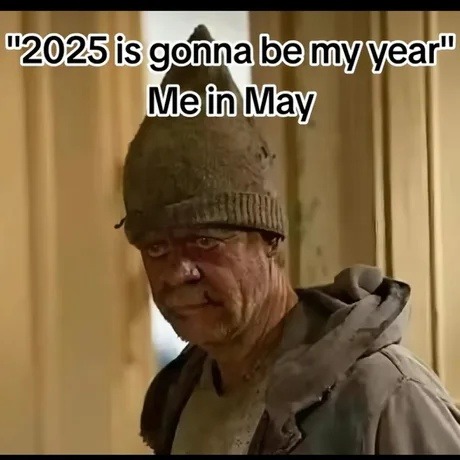 2025 is gonna be my year they said... and then came May - meme