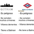 Gotham vs Metro de madrid