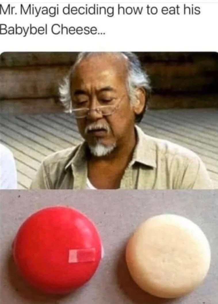Mr. Miyagi wacks off - meme