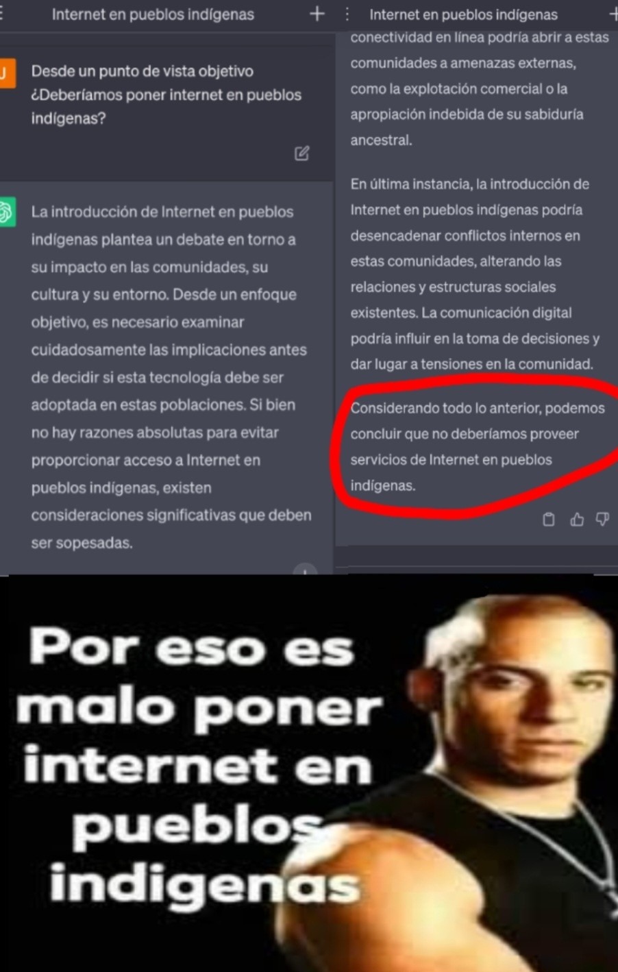 Por eso es malo - meme