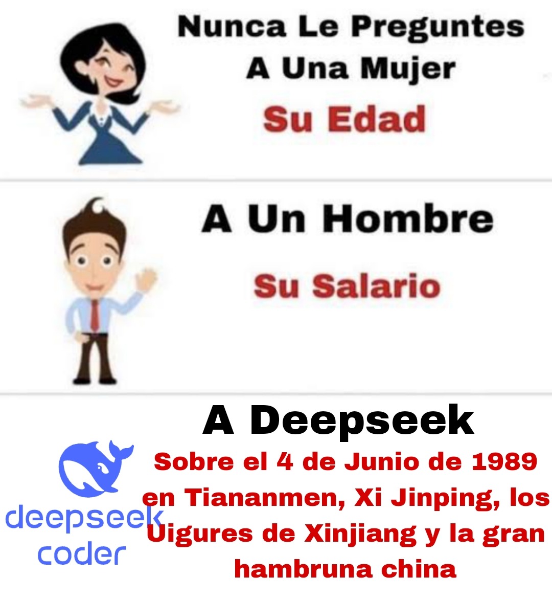 Si le dices esas preguntas solo te responderá con: "Lo siento, eso está más allá de mi alcance actual. Hablemos de otra cosa" :grin: :grin: :grin: :yaoming: - meme