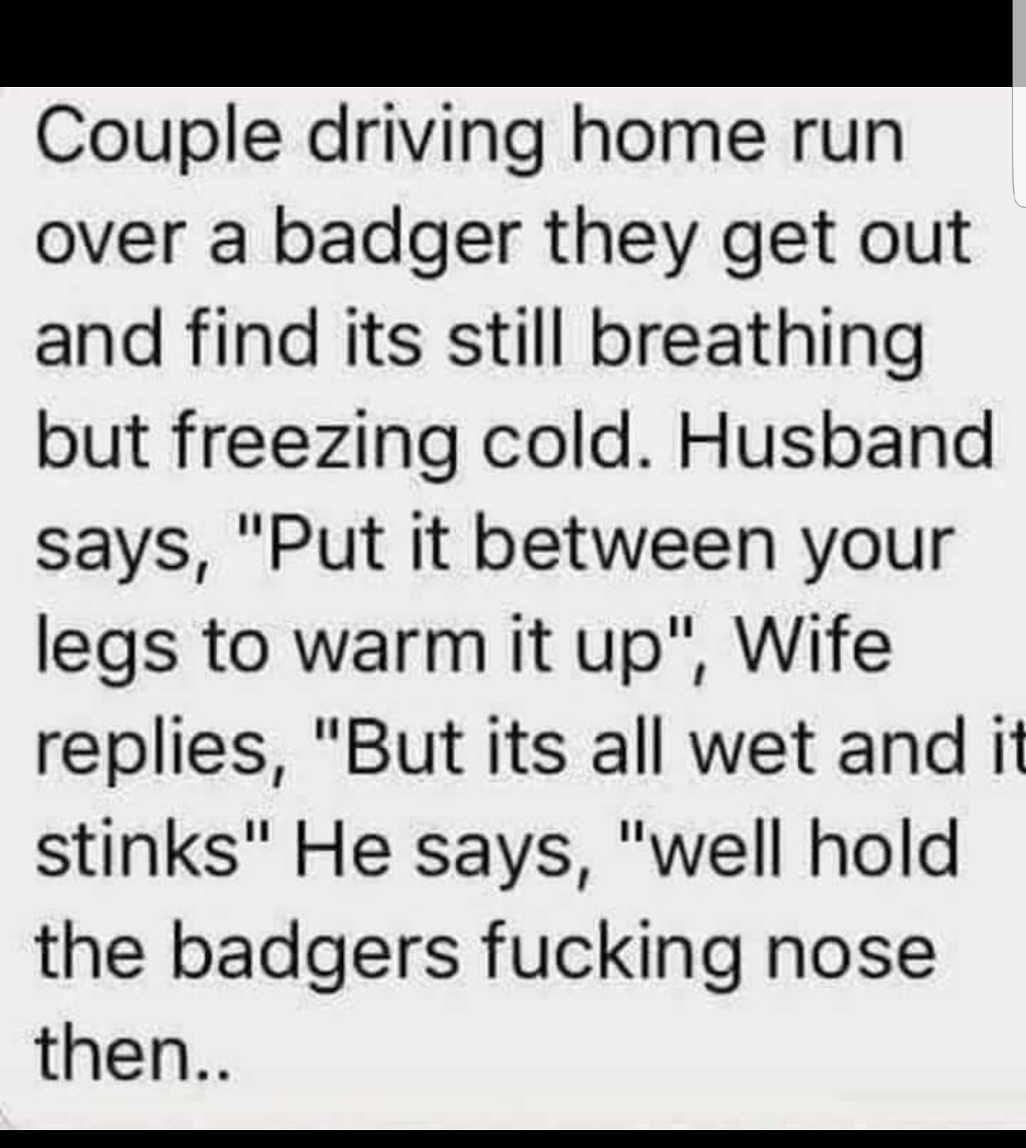 Badgers are vicious - meme