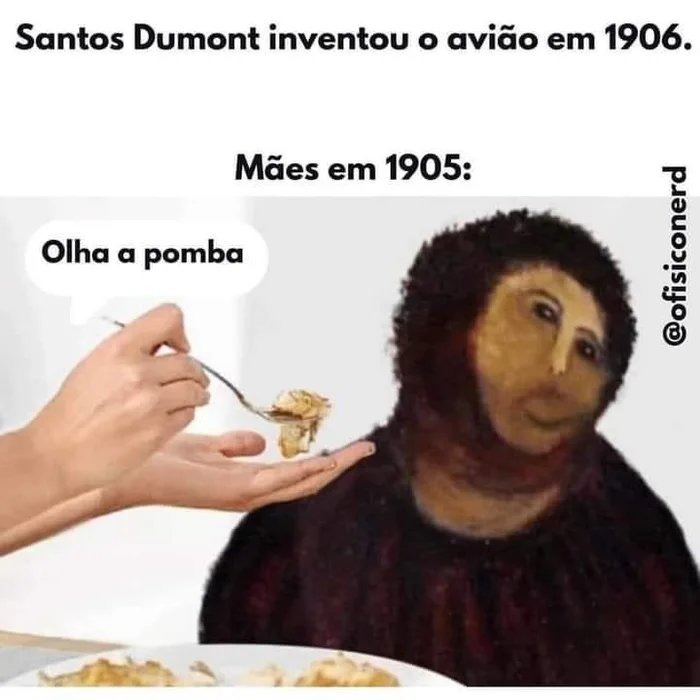 Santos Dumont supremo Senhor dos ares - meme
