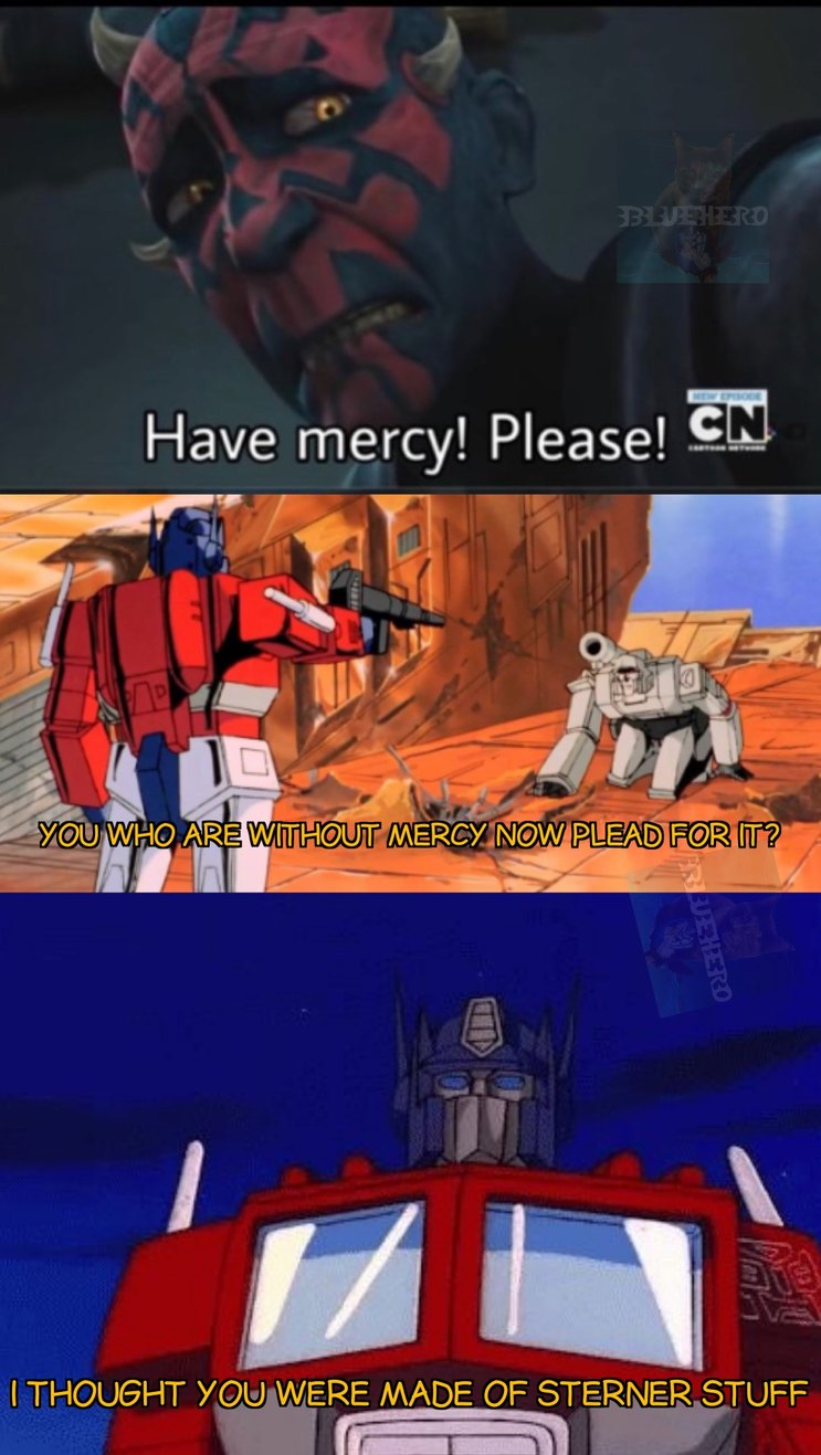 G1 transformers an then star wers - meme