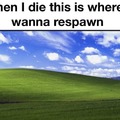 It's a beautiful place to respawn