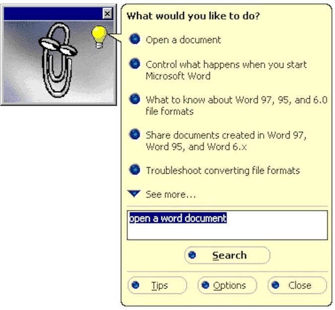 Before xhat get we had clippy - meme