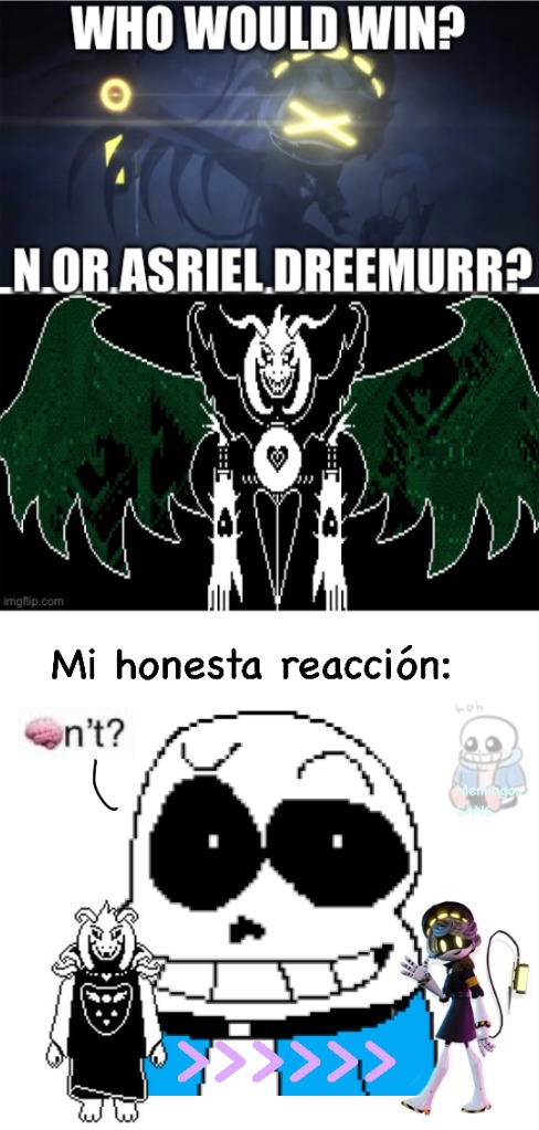 Con Frisk ( de la ruta Geno ) basta y sobra - meme