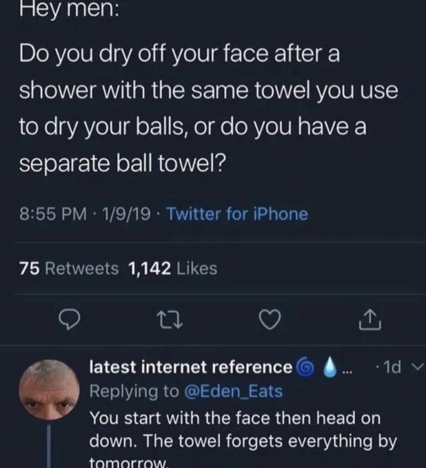 Poor towel… - meme