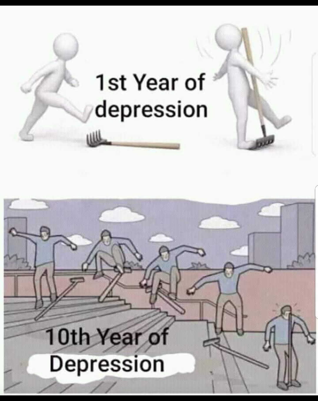 If you're not depressed then you're not alive - meme