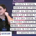 Caitlin Clark about the WNBA paygap