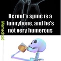 skeltal has a bone to pick with Kermit