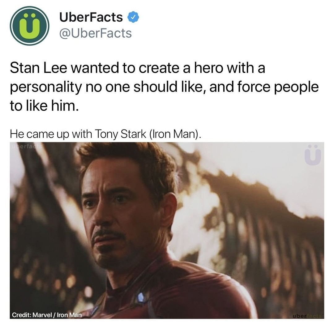 In case you didnt know tony stark is iron man - meme