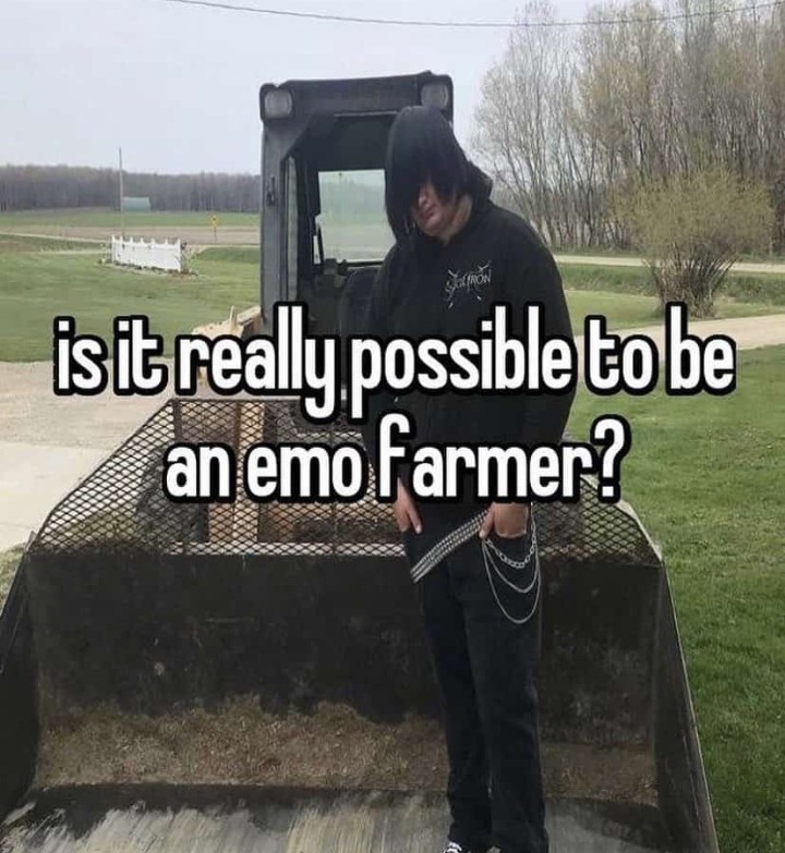 Emo Farmer kkkkkkkkk - meme