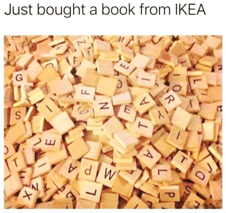Book from Ikea - meme